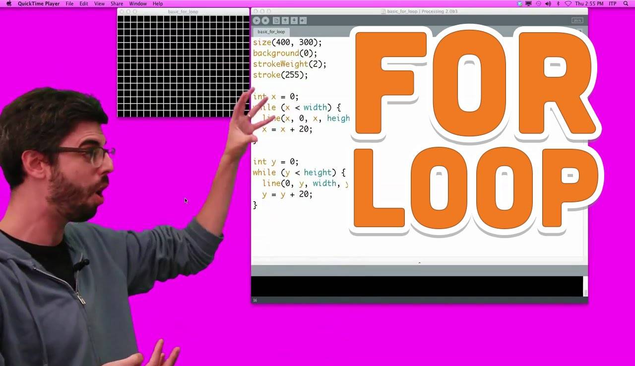 6.3: For Loop - Processing Tutorial | Applet Orchard