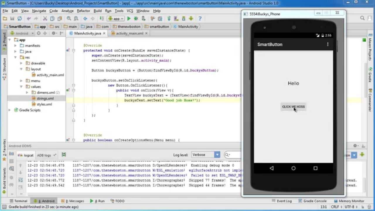 Android App Development for Beginners – 19 – Event Listener and Callback Method